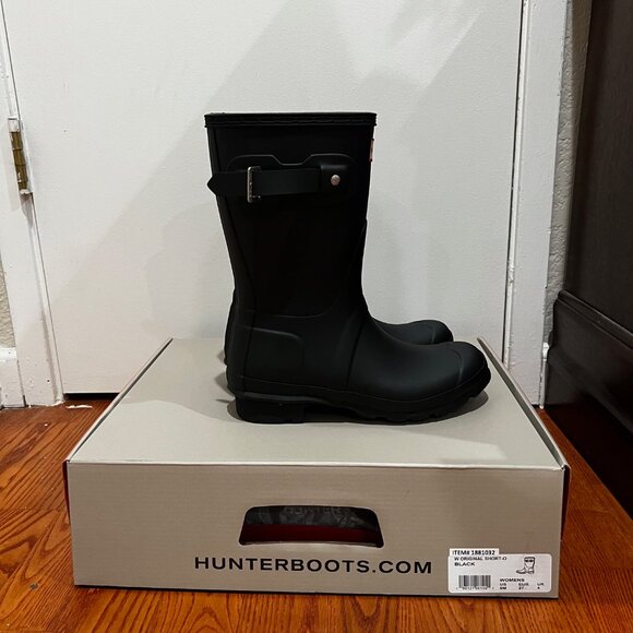 Hunter Women's Original Short Boot Black - US 6/EU 37/UK 4 - Picture 5 of 10